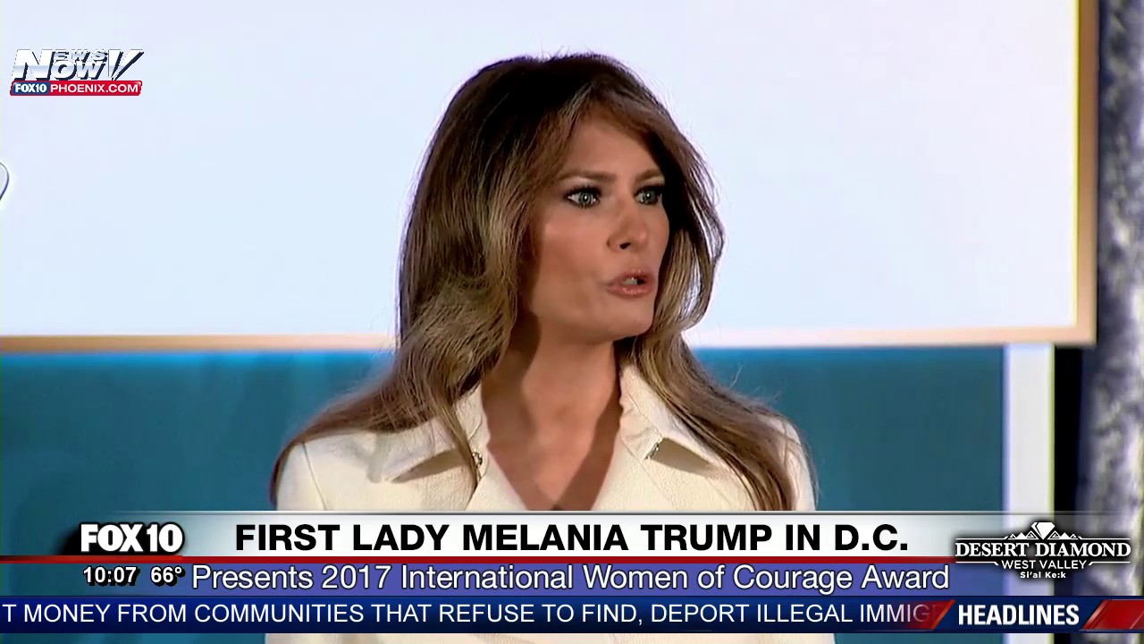 First Lady Melania Trump Speaks at State Dept. International Women of Courage Awards