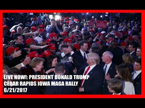 President Trump Speaks At Rally In Cedar Rapids, Iowa