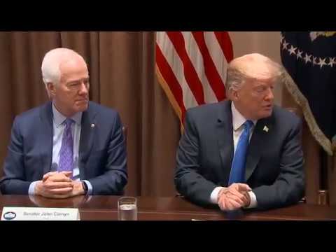 President Trump Meets with Bipartisan Members of Congress to Discuss Gun Violence